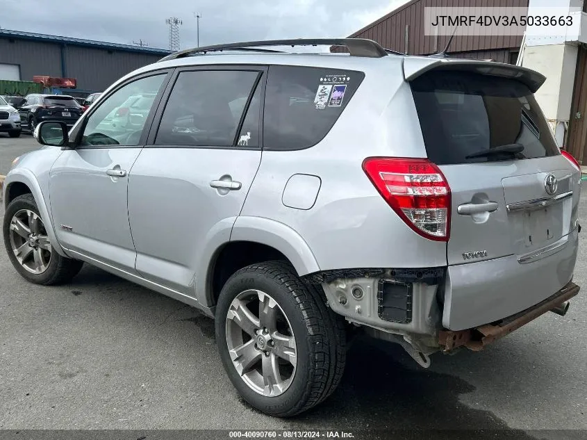 JTMRF4DV3A5033663 2010 Toyota Rav4 Sport