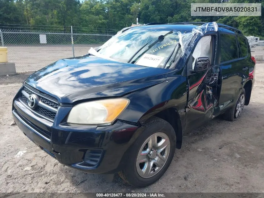 2010 Toyota Rav4 VIN: JTMBF4DV8A5020831 Lot: 40128477