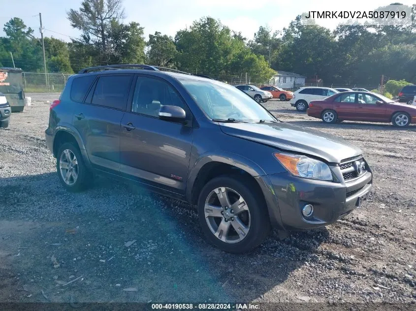 2010 Toyota Rav4 Sport V6 VIN: JTMRK4DV2A5087919 Lot: 40190538