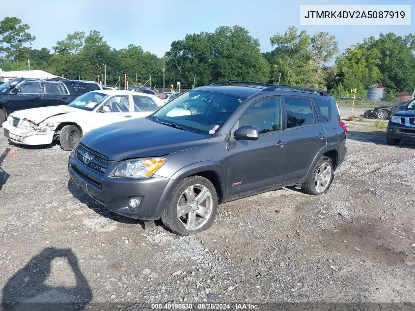 2010 Toyota Rav4 Sport V6 VIN: JTMRK4DV2A5087919 Lot: 40190538