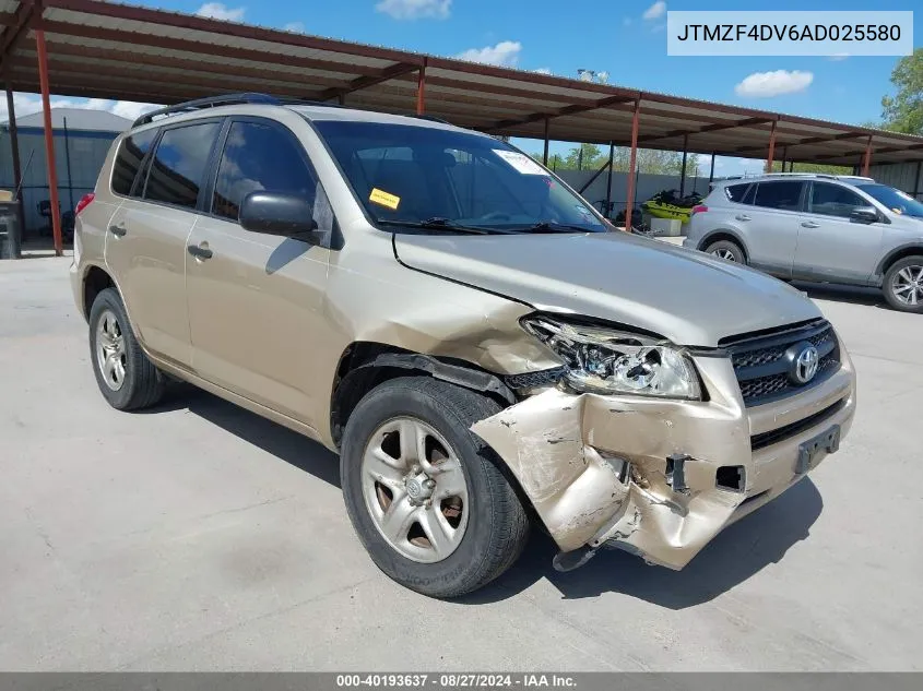 2010 Toyota Rav4 VIN: JTMZF4DV6AD025580 Lot: 40193637