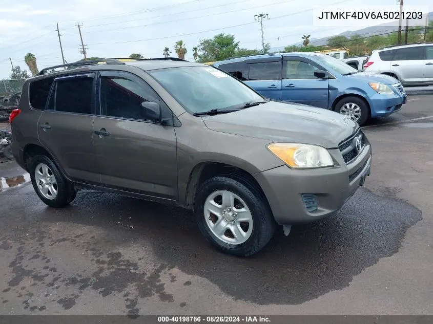 2010 Toyota Rav4 VIN: JTMKF4DV6A5021203 Lot: 40198786