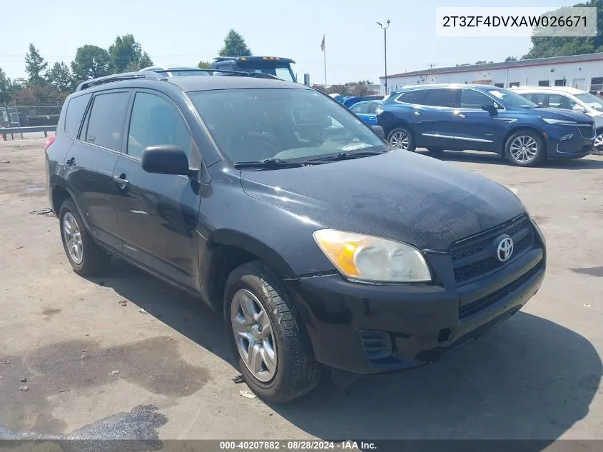 2010 Toyota Rav4 VIN: 2T3ZF4DVXAW026671 Lot: 40207882