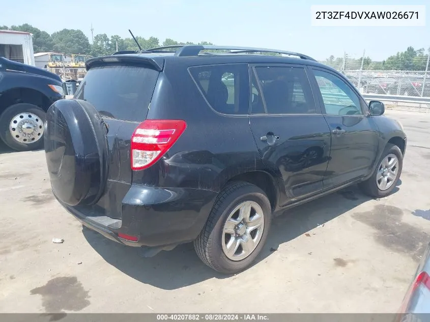 2T3ZF4DVXAW026671 2010 Toyota Rav4