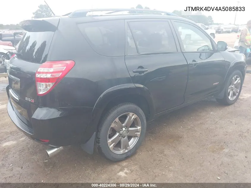 JTMRK4DV4A5085833 2010 Toyota Rav4 Sport V6