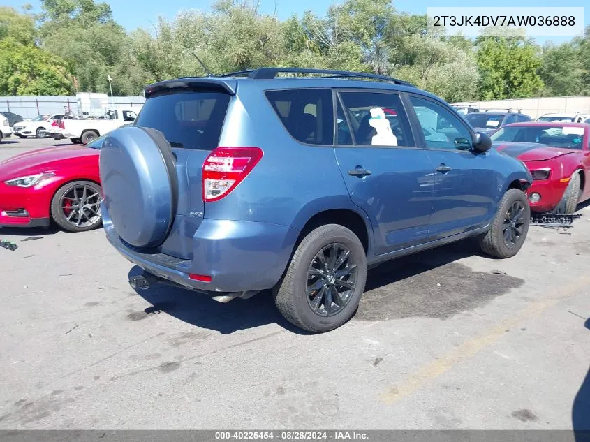 2010 Toyota Rav4 Base V6 VIN: 2T3JK4DV7AW036888 Lot: 40225454