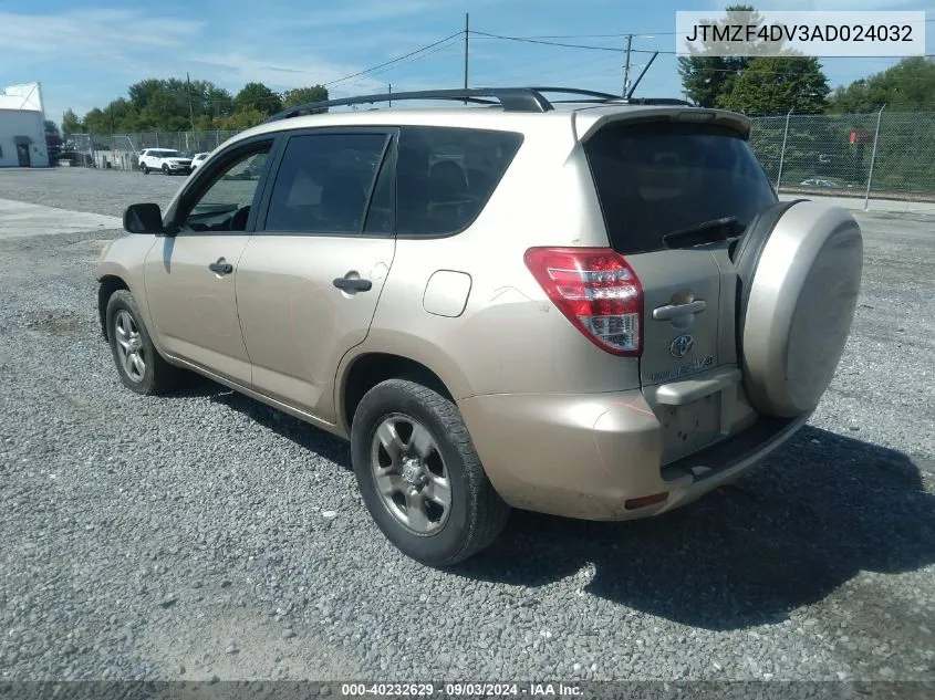 2010 Toyota Rav4 VIN: JTMZF4DV3AD024032 Lot: 40232629