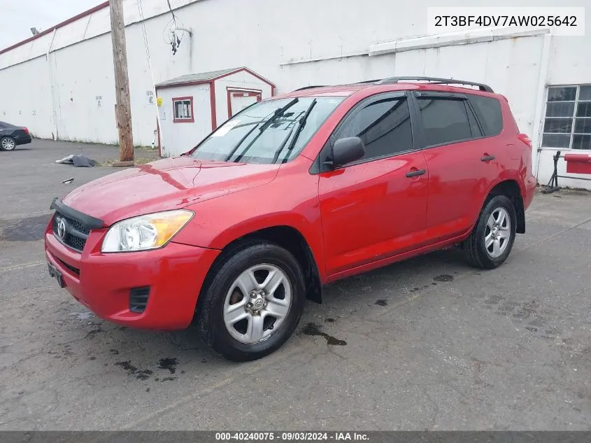 2010 Toyota Rav4 VIN: 2T3BF4DV7AW025642 Lot: 40240075