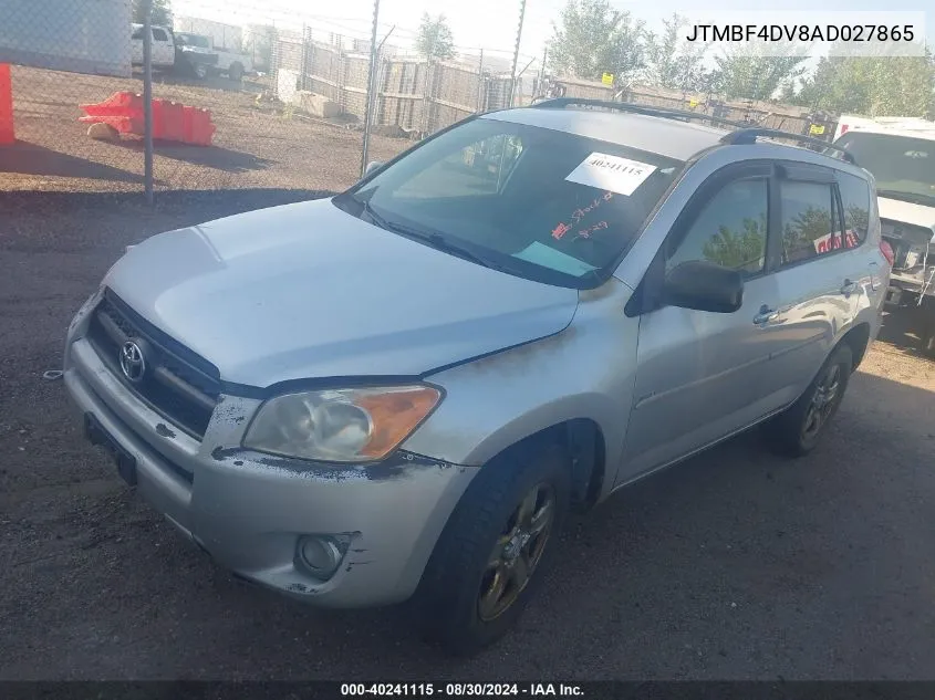 2010 Toyota Rav4 VIN: JTMBF4DV8AD027865 Lot: 40241115