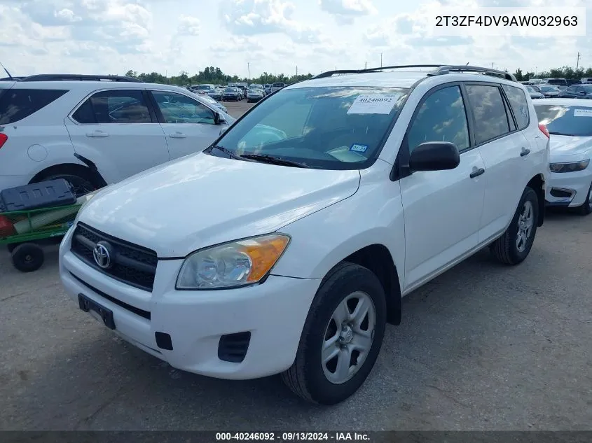 2010 Toyota Rav4 VIN: 2T3ZF4DV9AW032963 Lot: 40246092