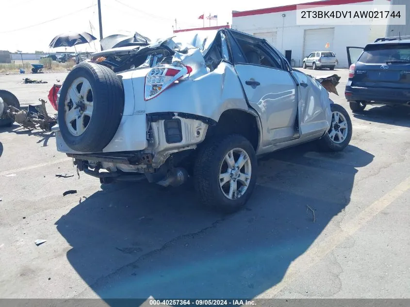 2010 Toyota Rav4 VIN: 2T3BK4DV1AW021744 Lot: 40257364