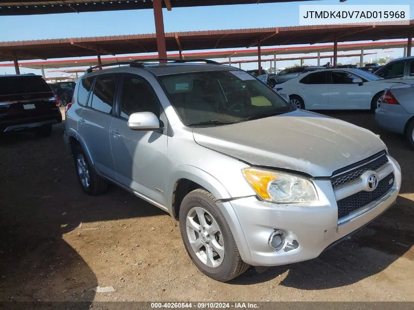 2010 Toyota Rav4 Limited V6 VIN: JTMDK4DV7AD015968 Lot: 40260544