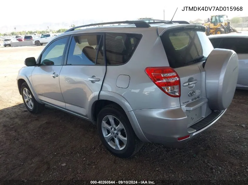 2010 Toyota Rav4 Limited V6 VIN: JTMDK4DV7AD015968 Lot: 40260544