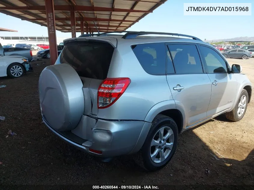 2010 Toyota Rav4 Limited V6 VIN: JTMDK4DV7AD015968 Lot: 40260544