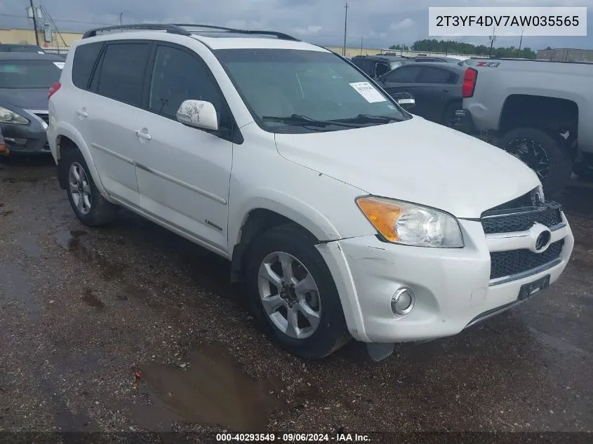 2010 Toyota Rav4 Limited VIN: 2T3YF4DV7AW035565 Lot: 40293549