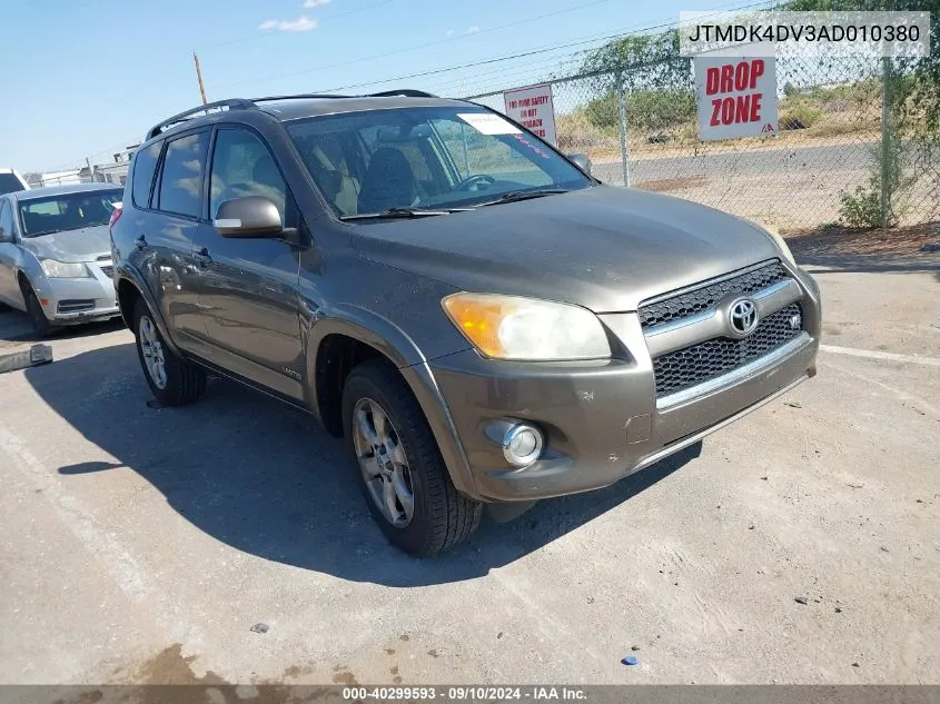 JTMDK4DV3AD010380 2010 Toyota Rav4 Limited V6