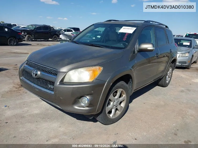 JTMDK4DV3AD010380 2010 Toyota Rav4 Limited V6