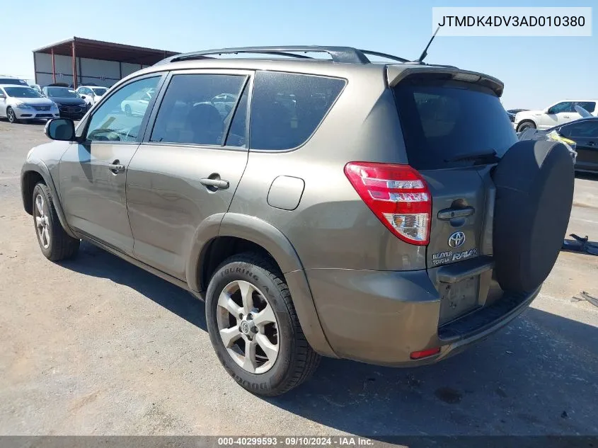 JTMDK4DV3AD010380 2010 Toyota Rav4 Limited V6