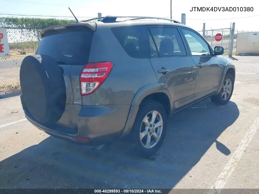 JTMDK4DV3AD010380 2010 Toyota Rav4 Limited V6