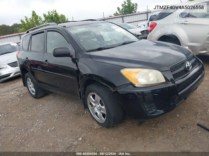 2010 Toyota Rav4 VIN: JTMZF4DV4A5026558 Lot: 40304354