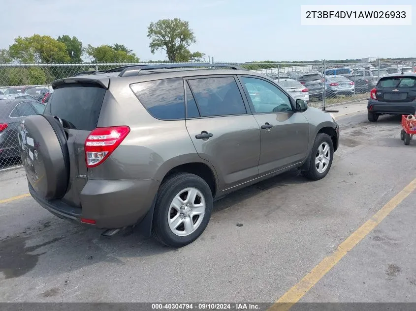 2010 Toyota Rav4 VIN: 2T3BF4DV1AW026933 Lot: 40304794