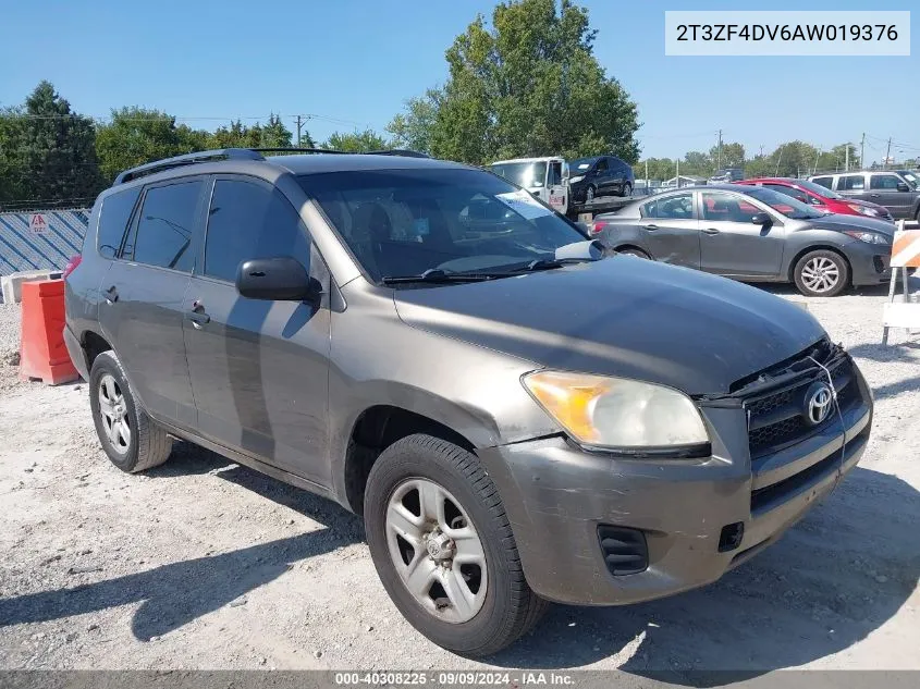 2010 Toyota Rav4 VIN: 2T3ZF4DV6AW019376 Lot: 40308225