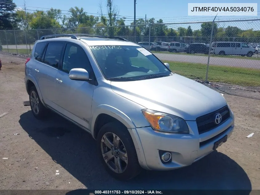 2010 Toyota Rav4 Sport VIN: JTMRF4DV4A5034076 Lot: 40311753