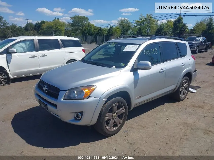 2010 Toyota Rav4 Sport VIN: JTMRF4DV4A5034076 Lot: 40311753