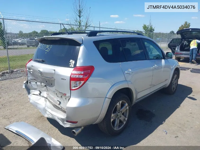 2010 Toyota Rav4 Sport VIN: JTMRF4DV4A5034076 Lot: 40311753