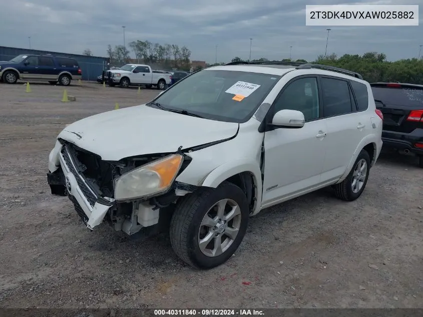 2010 Toyota Rav4 Limited VIN: 2T3DK4DVXAW025882 Lot: 40311840