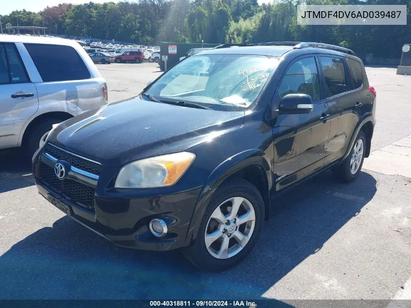 2010 Toyota Rav4 Limited VIN: JTMDF4DV6AD039487 Lot: 40318811