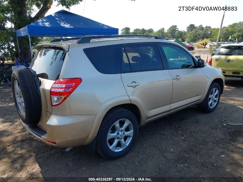 2010 Toyota Rav4 Limited VIN: 2T3DF4DV0AW048883 Lot: 40335297