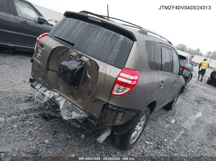 2010 Toyota Rav4 VIN: JTMZF4DV0AD024313 Lot: 40421025