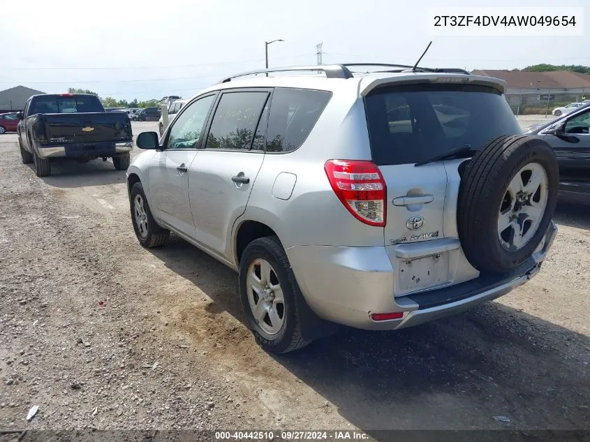 2010 Toyota Rav4 VIN: 2T3ZF4DV4AW049654 Lot: 40442510