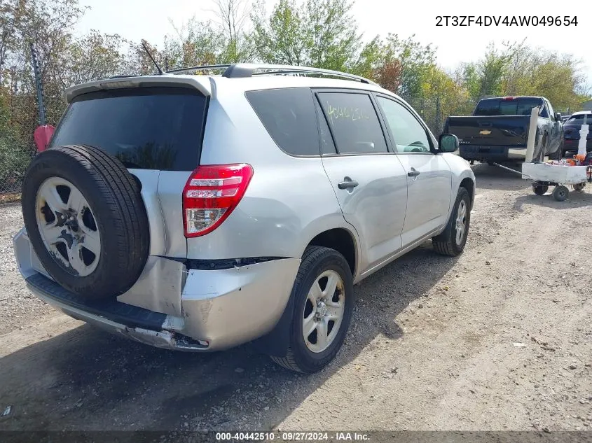 2010 Toyota Rav4 VIN: 2T3ZF4DV4AW049654 Lot: 40442510