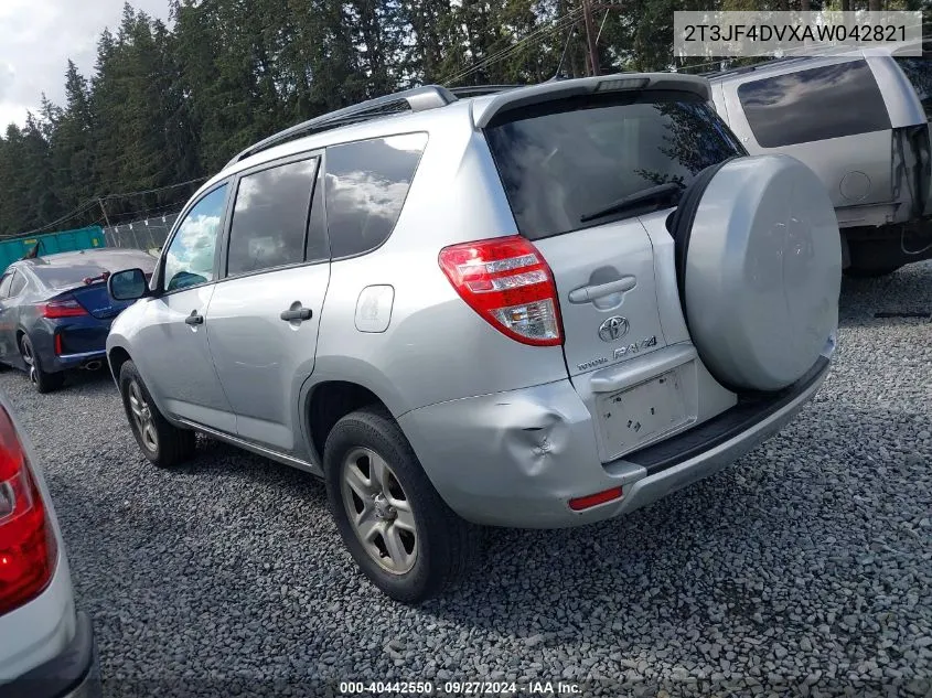 2010 Toyota Rav4 VIN: 2T3JF4DVXAW042821 Lot: 40442550