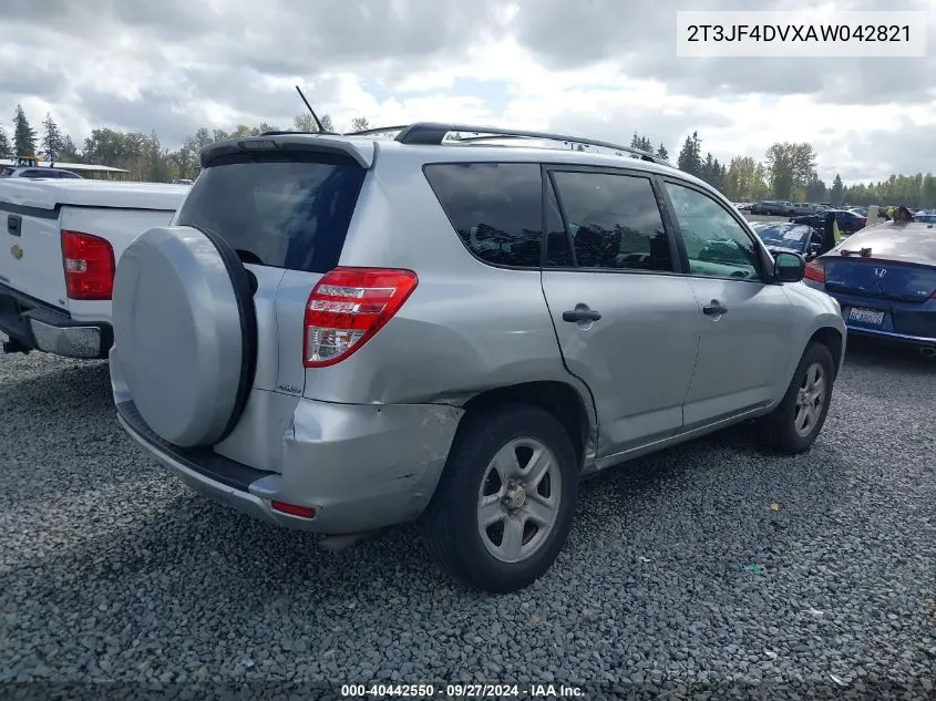 2010 Toyota Rav4 VIN: 2T3JF4DVXAW042821 Lot: 40442550