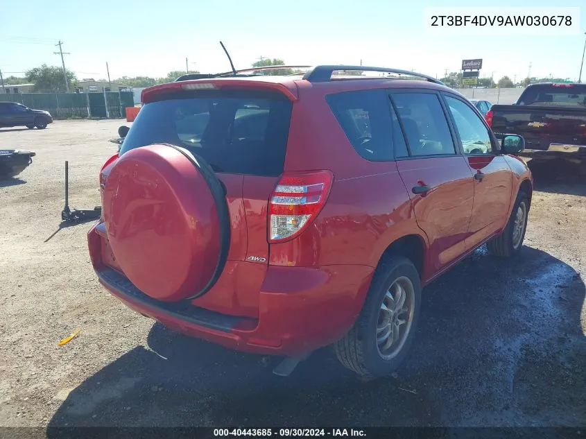 2010 Toyota Rav4 VIN: 2T3BF4DV9AW030678 Lot: 40443685