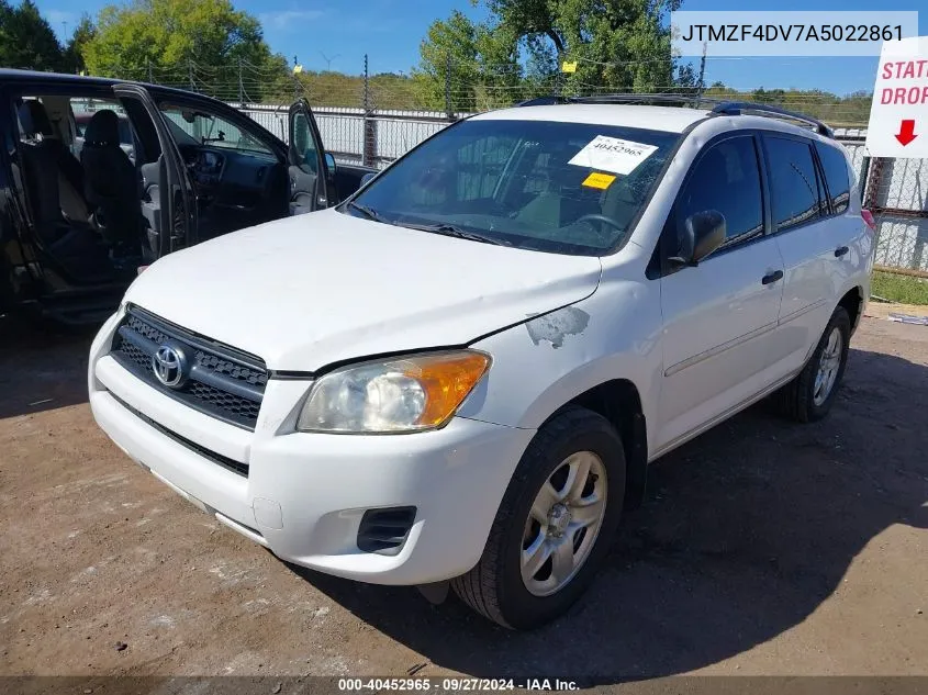 2010 Toyota Rav4 VIN: JTMZF4DV7A5022861 Lot: 40452965