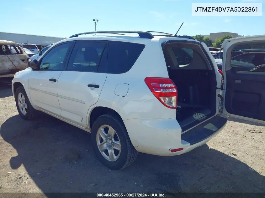 2010 Toyota Rav4 VIN: JTMZF4DV7A5022861 Lot: 40452965