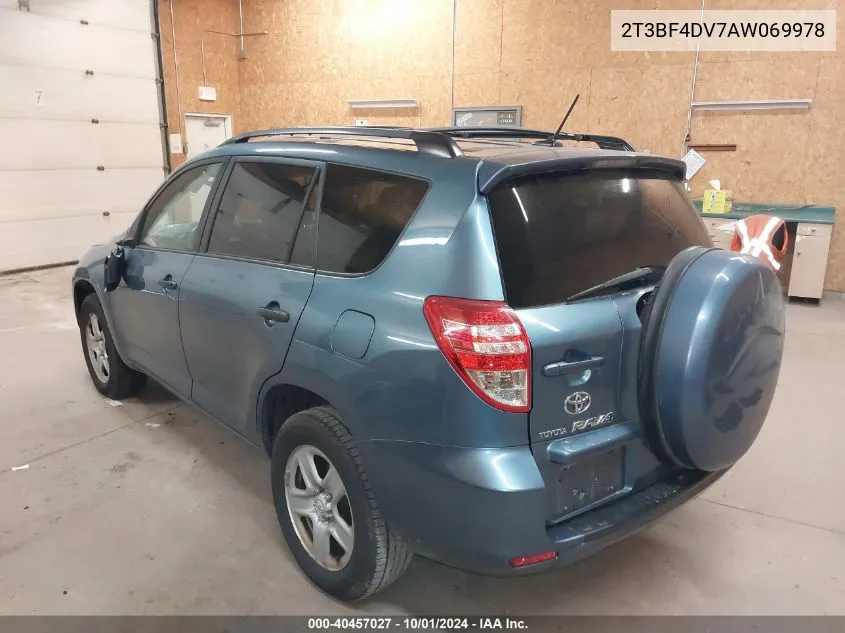 2010 Toyota Rav4 VIN: 2T3BF4DV7AW069978 Lot: 40457027