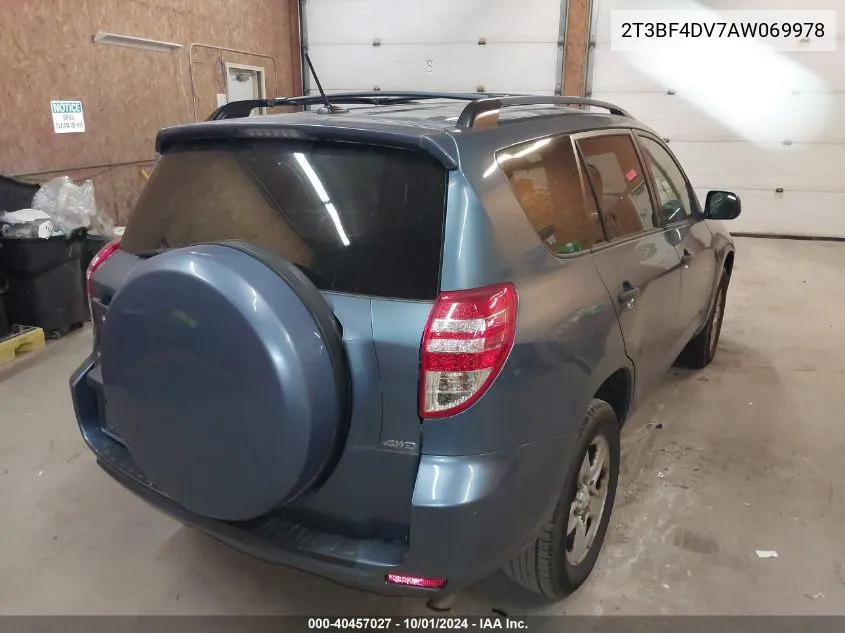 2010 Toyota Rav4 VIN: 2T3BF4DV7AW069978 Lot: 40457027