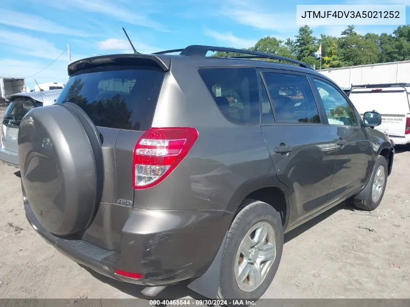 2010 Toyota Rav4 VIN: JTMJF4DV3A5021252 Lot: 40465544