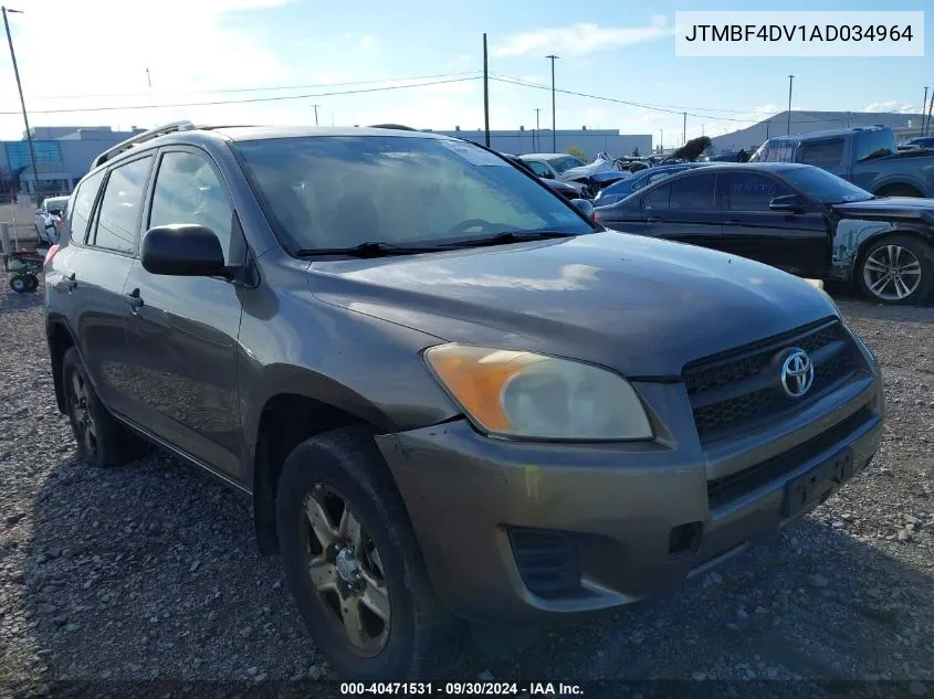 2010 Toyota Rav4 VIN: JTMBF4DV1AD034964 Lot: 40471531