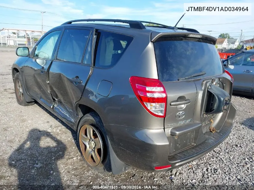 2010 Toyota Rav4 VIN: JTMBF4DV1AD034964 Lot: 40471531