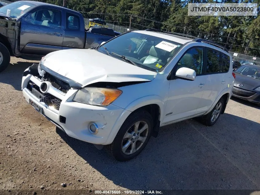 2010 Toyota Rav4 Limited VIN: JTMDF4DV0A5023800 Lot: 40475605