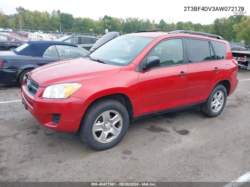 2010 Toyota Rav4 VIN: 2T3BF4DV3AW072179 Lot: 40477961