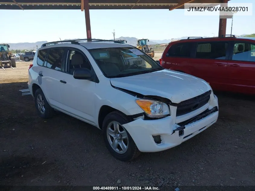 2010 Toyota Rav4 VIN: JTMZF4DV4A5028701 Lot: 40489911