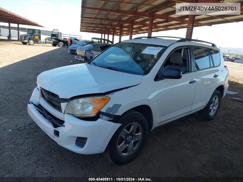 2010 Toyota Rav4 VIN: JTMZF4DV4A5028701 Lot: 40489911