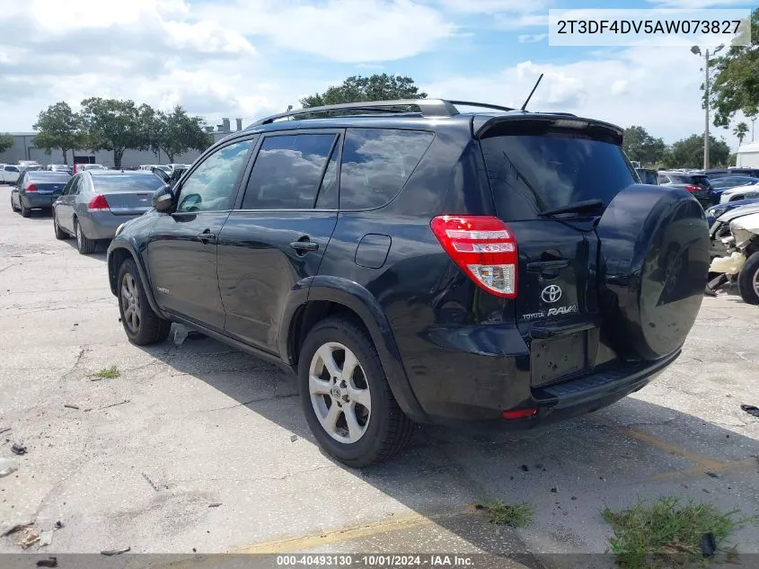 2010 Toyota Rav4 Limited VIN: 2T3DF4DV5AW073827 Lot: 40493130